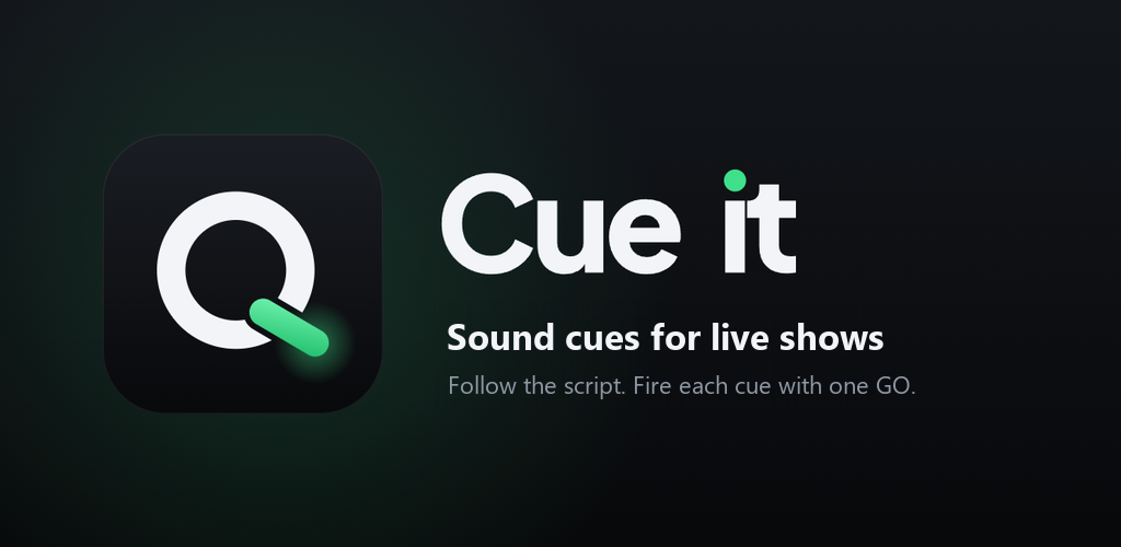 Cue it — sound cues for live shows